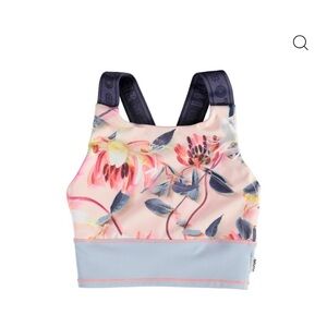 Molo Floral Kids Top - Pink and Blue